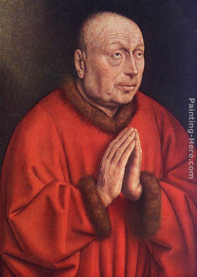 Jan van Eyck The Ghent Altarpiece The Donor [detail]